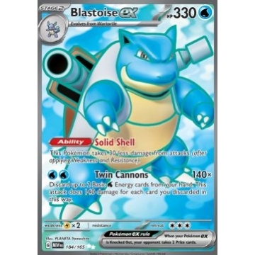 Blastoise Ex 184/165