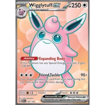 Wigglytuff Ex 187/165