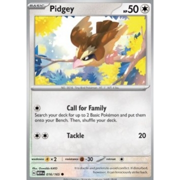 Pidgey 016/165