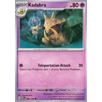 Kadabra 064/165 Reverse Holo