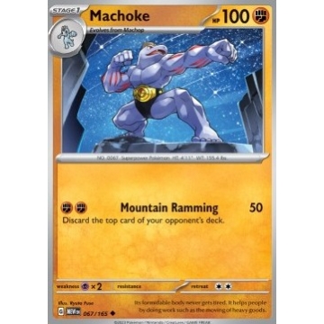 Machoke 067/165 Reverse Holo