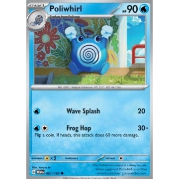 Poliwhirl 062/165 Reverse Holo