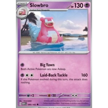 Slowbro 080/165 Reverse Holo