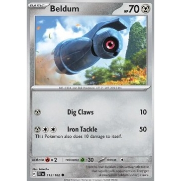 Beldum 113/162 Reverse Holo