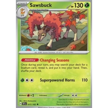 Sawsbuck 017/162 Reverse Holo