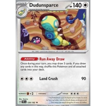 Dudunsparce 129/162 Reverse...