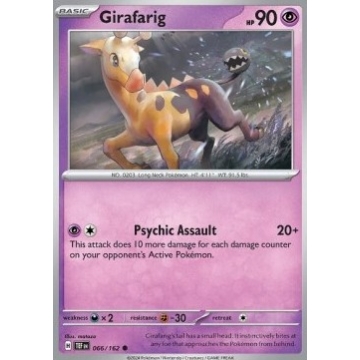 Girafarig 066/162 Reverse Holo